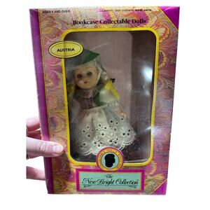 The New Bright Bookcase Collectible Austria Doll